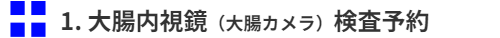 大腸内視鏡（大腸カメラ）検査予約